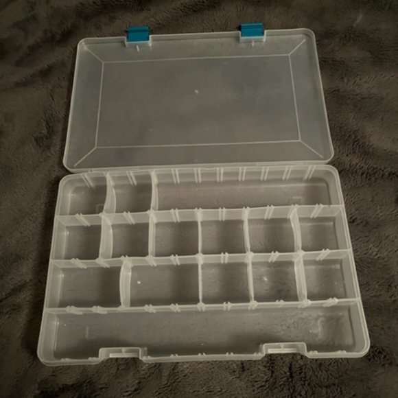 Plastic Storage case with Adjustable Compartments for Crafts Jewelry B… - Picture 6 of 13